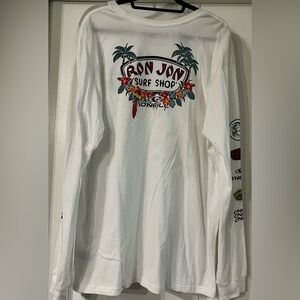 O'Neill Ron Jon Surf Shop XL White Long Sleeve Tee